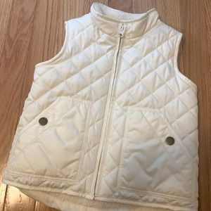 Baby Gap size 4 quilted off white vest